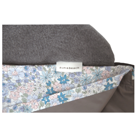 gray/flower11月上旬 | 抱っこひも用防寒レインケープ(ベビーカー対応