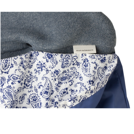 navy/paisley | 抱っこひも用防寒レインカバー(ベビーカー対応)[sun&beach]